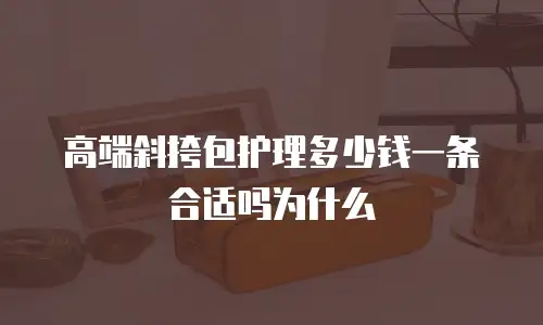 高端斜挎包护理多少钱一条合适吗为什么