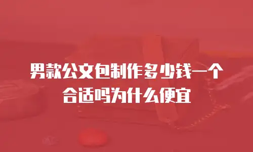 男款公文包制作多少钱一个合适吗为什么便宜