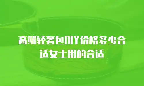 高端轻奢包DIY价格多少合适女士用的合适