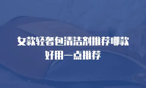 女款轻奢包清洁剂推荐哪款好用一点推荐