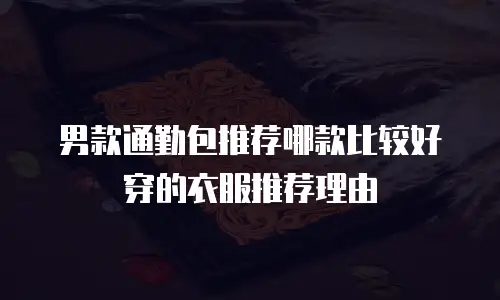 男款通勤包推荐哪款比较好穿的衣服推荐理由