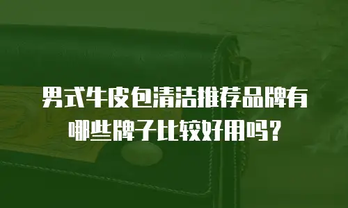 男式牛皮包清洁推荐品牌有哪些牌子比较好用吗？
