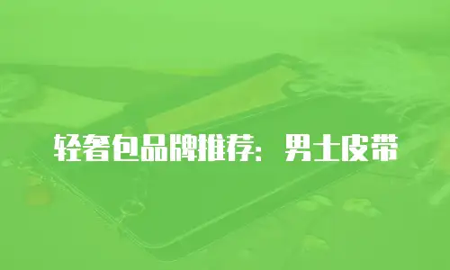 轻奢包品牌推荐：男士皮带