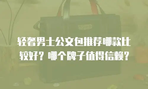轻奢男士公文包推荐哪款比较好？哪个牌子值得信赖？