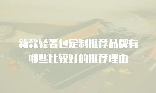 新款轻奢包定制推荐品牌有哪些比较好的推荐理由