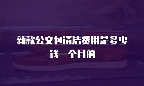 新款公文包清洁费用是多少钱一个月的