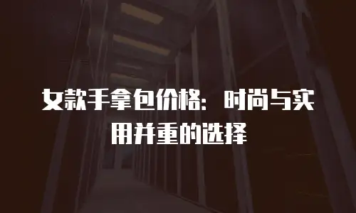 女款手拿包价格：时尚与实用并重的选择