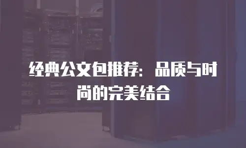 经典公文包推荐：品质与时尚的完美结合