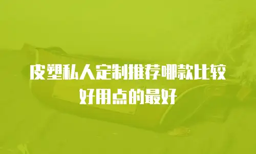 皮塑私人定制推荐哪款比较好用点的最好