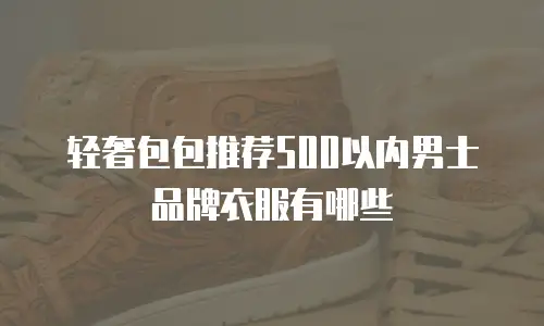 轻奢包包推荐500以内男士品牌衣服有哪些
