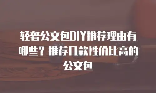 轻奢公文包DIY推荐理由有哪些？推荐几款性价比高的公文包