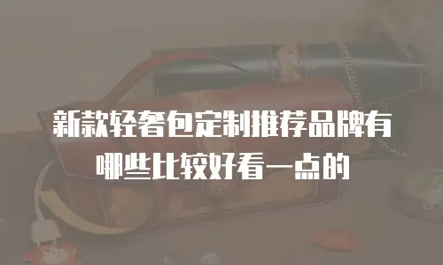 新款轻奢包定制推荐品牌有哪些比较好看一点的