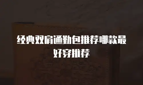 经典双肩通勤包推荐哪款最好穿推荐