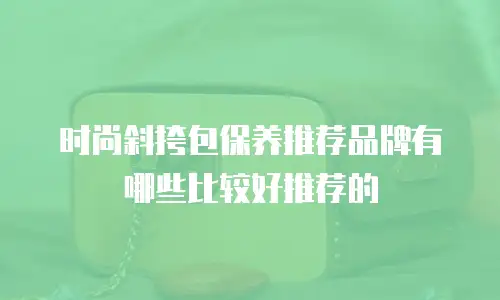时尚斜挎包保养推荐品牌有哪些比较好推荐的