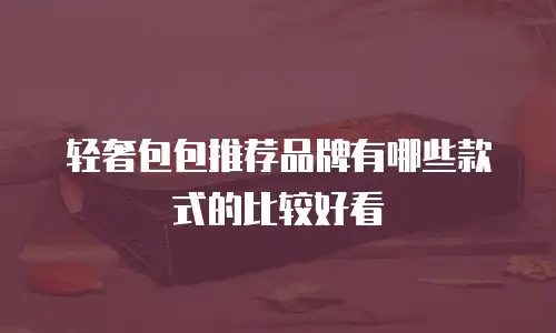 轻奢包包推荐品牌有哪些款式的比较好看