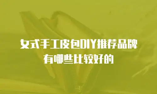 女式手工皮包DIY推荐品牌有哪些比较好的
