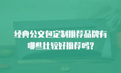 经典公文包定制推荐品牌有哪些比较好推荐吗？