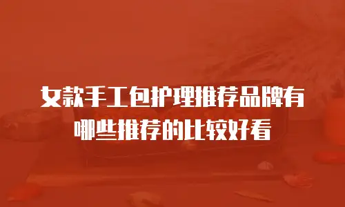 女款手工包护理推荐品牌有哪些推荐的比较好看