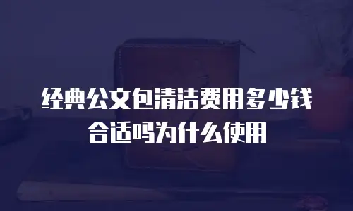 经典公文包清洁费用多少钱合适吗为什么使用