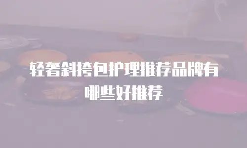 轻奢斜挎包护理推荐品牌有哪些好推荐