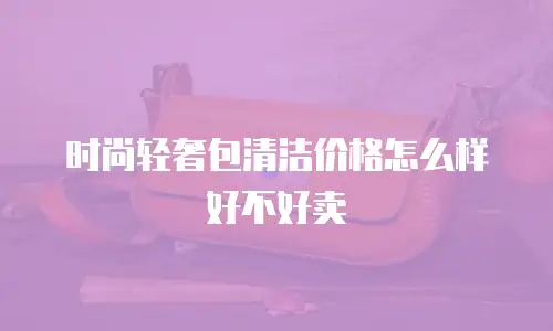 时尚轻奢包清洁价格怎么样好不好卖
