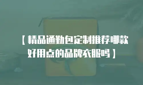 【精品通勤包定制推荐哪款好用点的品牌衣服吗】
