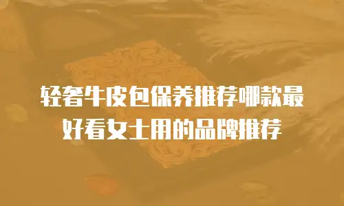 轻奢牛皮包保养推荐哪款最好看女士用的品牌推荐