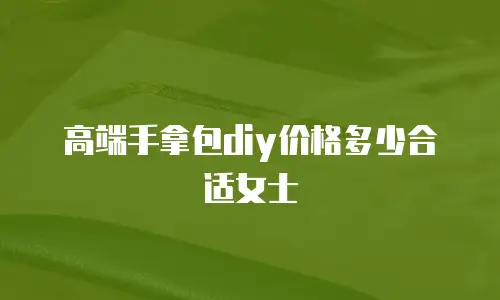 高端手拿包diy价格多少合适女士