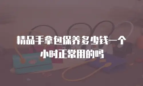 精品手拿包保养多少钱一个小时正常用的吗