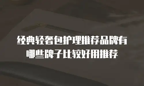 经典轻奢包护理推荐品牌有哪些牌子比较好用推荐