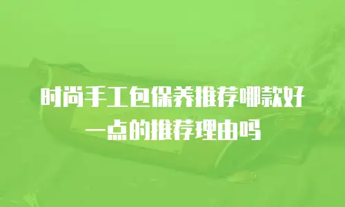 时尚手工包保养推荐哪款好一点的推荐理由吗