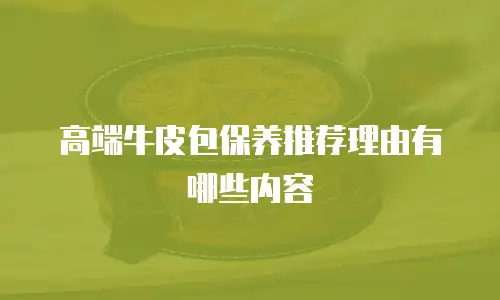 高端牛皮包保养推荐理由有哪些内容