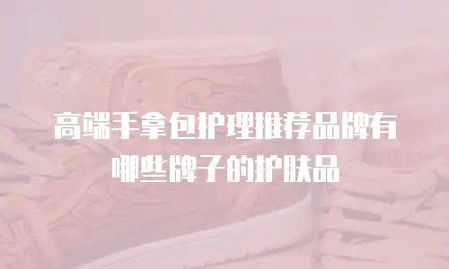 高端手拿包护理推荐品牌有哪些牌子的护肤品