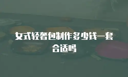 女式轻奢包制作多少钱一套合适吗