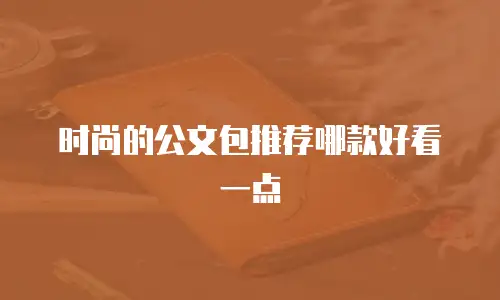 时尚的公文包推荐哪款好看一点