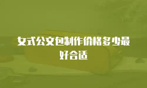 女式公文包制作价格多少最好合适