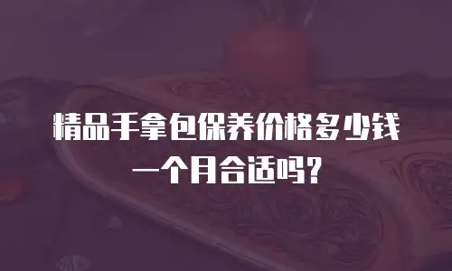 精品手拿包保养价格多少钱一个月合适吗？
