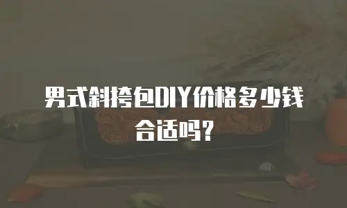 男式斜挎包DIY价格多少钱合适吗？