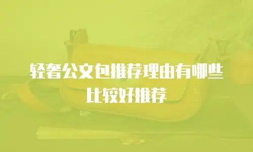 轻奢公文包推荐理由有哪些比较好推荐
