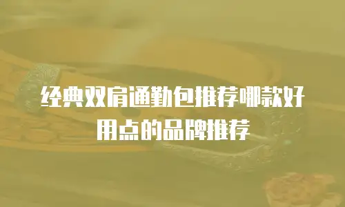 经典双肩通勤包推荐哪款好用点的品牌推荐