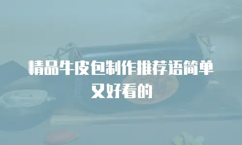 精品牛皮包制作推荐语简单又好看的