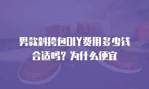男款斜挎包DIY费用多少钱合适吗？为什么便宜