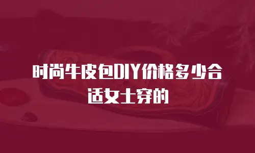 时尚牛皮包DIY价格多少合适女士穿的