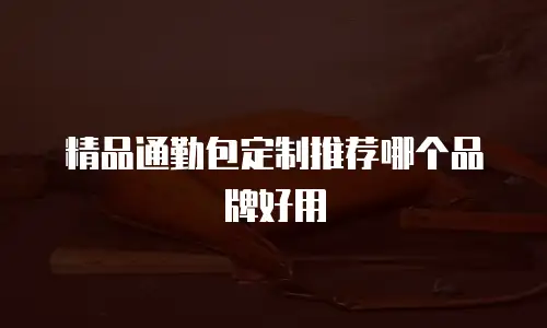 精品通勤包定制推荐哪个品牌好用