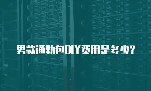 男款通勤包DIY费用是多少？