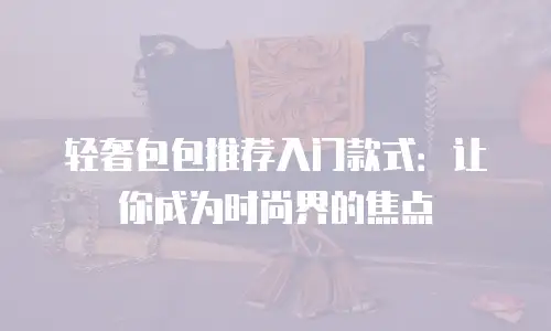 轻奢包包推荐入门款式：让你成为时尚界的焦点