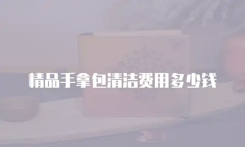 精品手拿包清洁费用多少钱