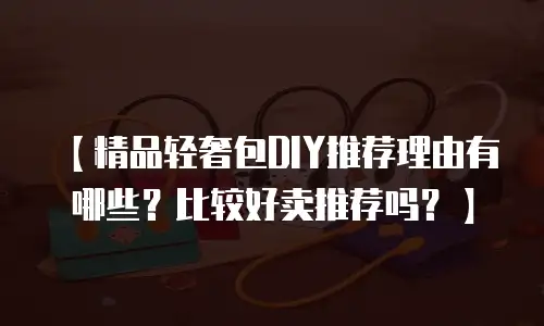 【精品轻奢包DIY推荐理由有哪些？比较好卖推荐吗？】