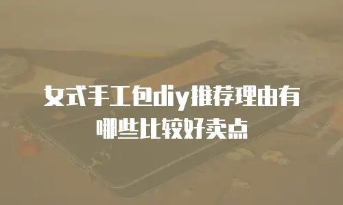 女式手工包diy推荐理由有哪些比较好卖点
