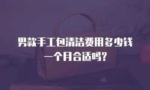 男款手工包清洁费用多少钱一个月合适吗？